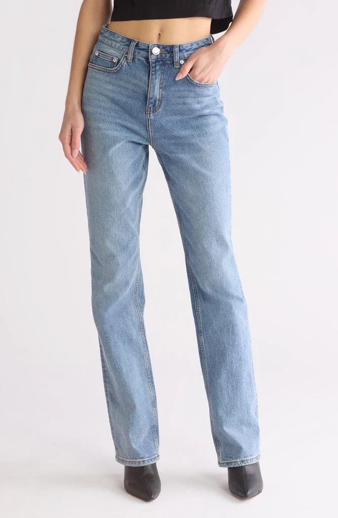 Rebecca Minkoff Sunday High Waist Straight Leg Jeans 1