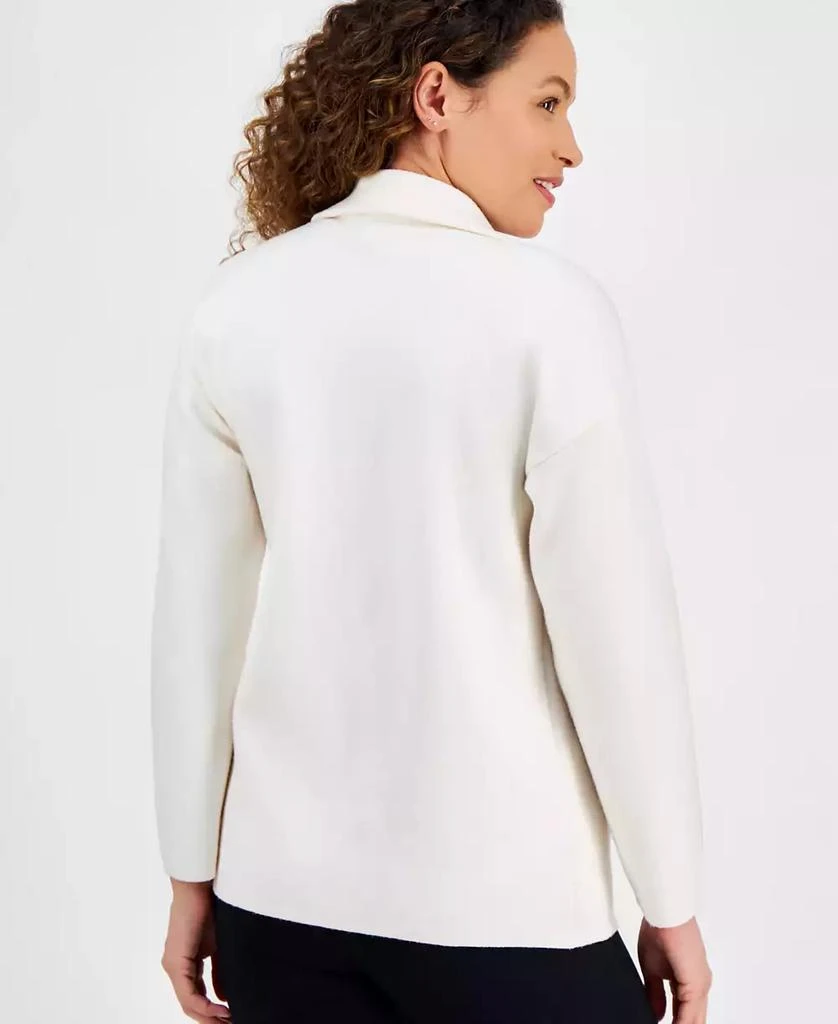 AK Anne Klein Petite Open-Front Long-Sleeve Blazer Cardigan 2