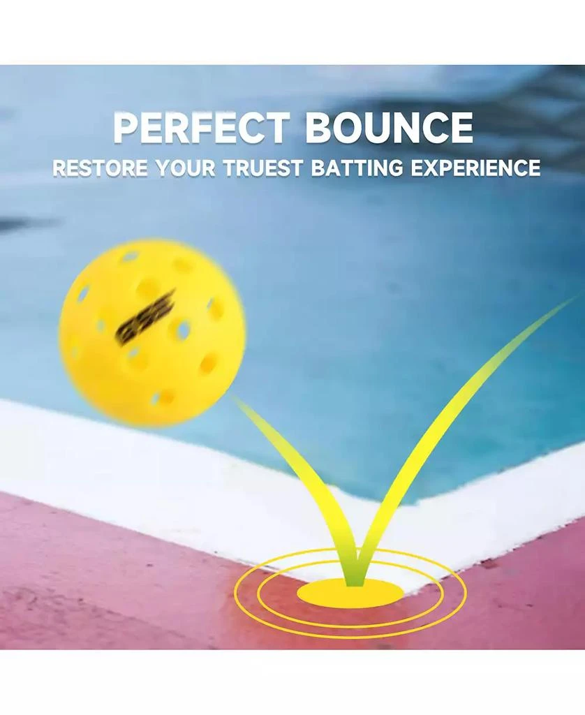 GSE Games 
Sports Expert 12-Pack of Outdoor Pickleball Balls Set, USAPA Standard 40 Holes Pickle Balls (Several Colors Available) 5