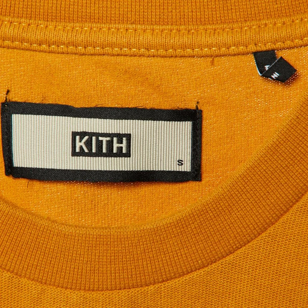 Kith Kith Mustard Yellow Cotton Knit Logo Printed Crewneck T-Shirt S 4
