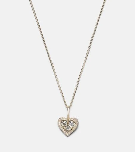 Stone and Strand Piece of My Heart Sparkle 14kt gold necklace with diamonds 4