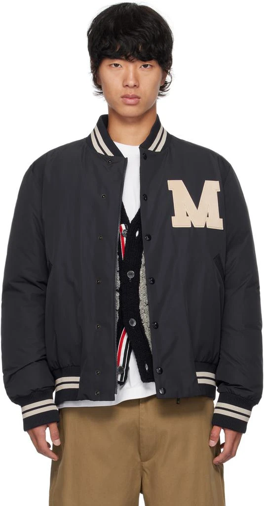 Moncler Navy Lateltin Down Bomber Jacket 1