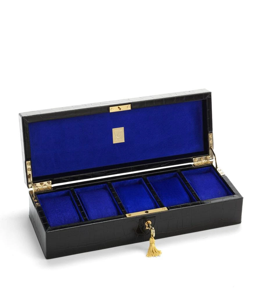 Aspinal of London Croc Print Watch Box 1