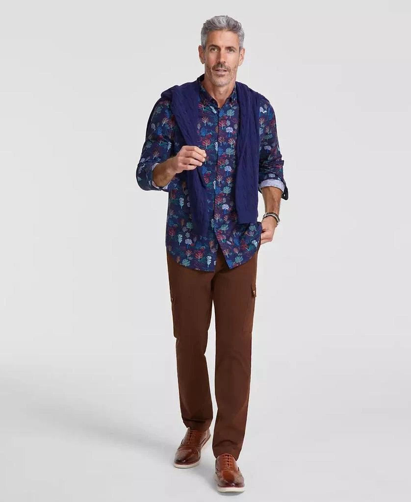Club Room Men's Tree-Pattern Cotton Shirt, Created for Macy's 2