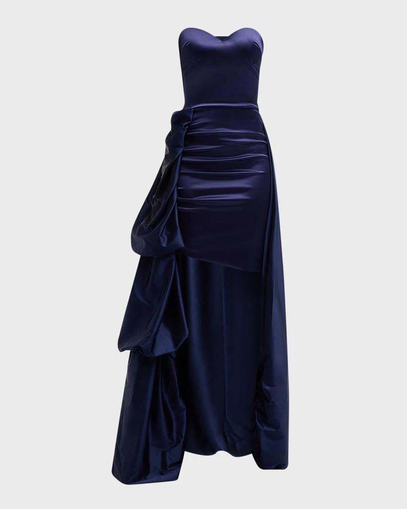 Chiara Boni Docces High-Low Strapless Sweetheart Gown 1