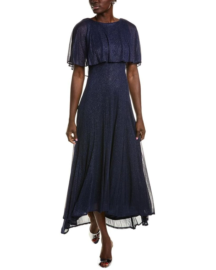 Gabby Skye Roller Glitter Chiffon Maxi Dress 1