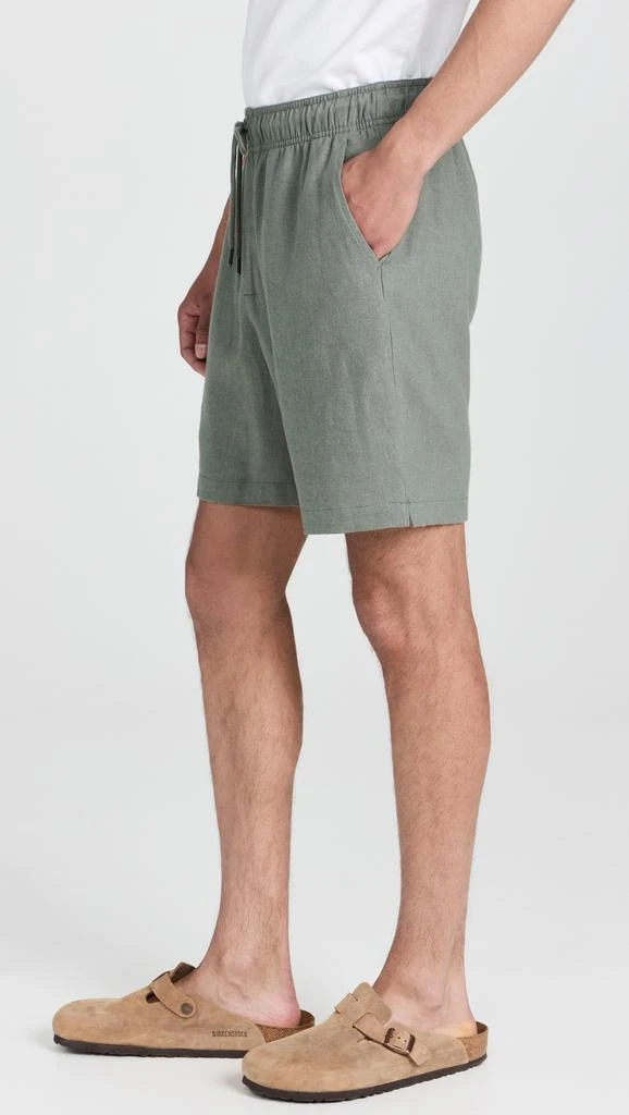 Onia Classic Pull On Linen Shorts 6.25" 3
