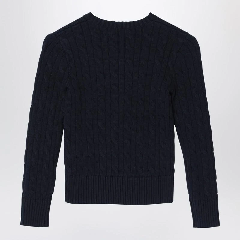 Ralph Lauren Navy blue cotton cable-knit sweater 2
