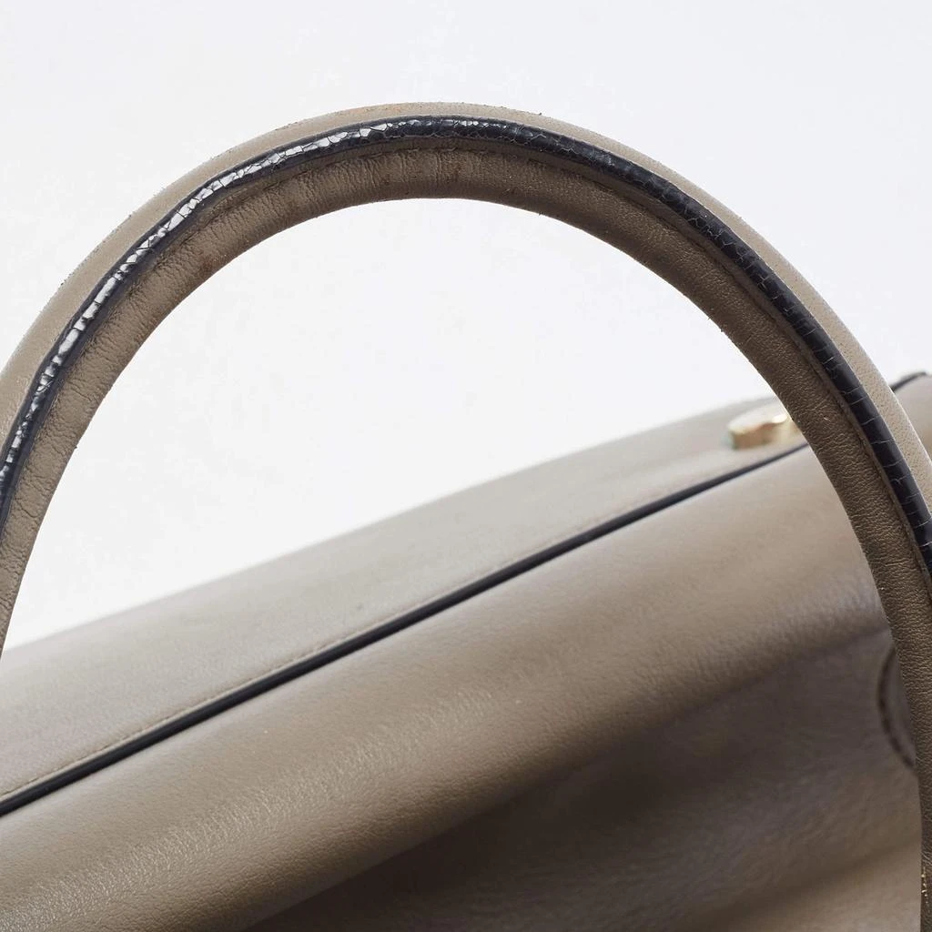 Diane von Furstenberg Diane Von Furstenberg Grey Leather Large 440 Gallery Secret Envelope Tote 9