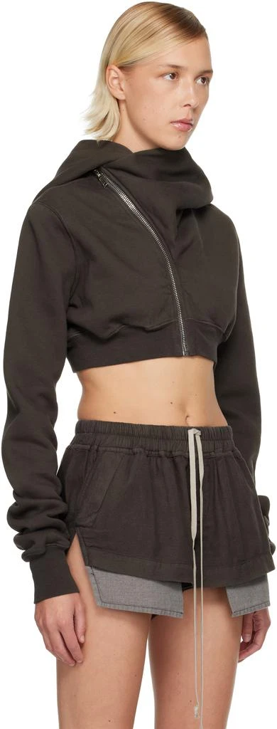 Rick Owens Gray Concordians Micro Mountain Hoodie 2