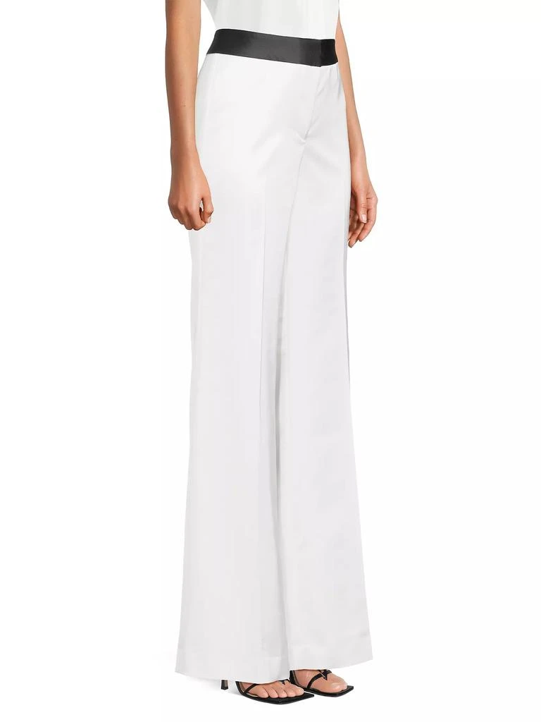 UNGARO Karina Wide-Leg Satin Pants 4
