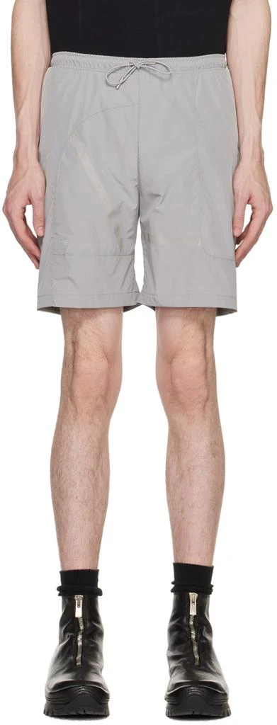 HELIOT EMIL Gray Track Shorts 1