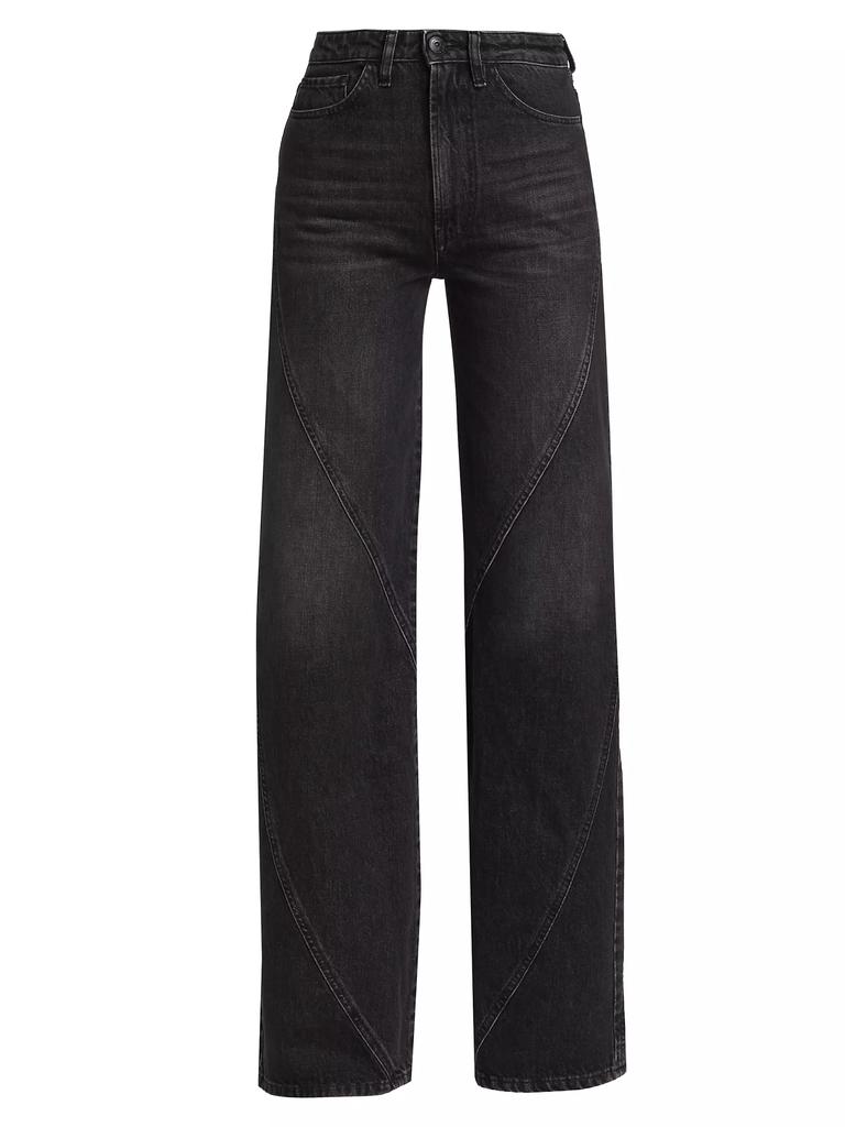 3x1 Helix Flip High-Rise Wide-Leg Jeans