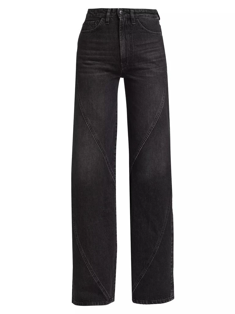 3x1 Helix Flip High-Rise Wide-Leg Jeans 1