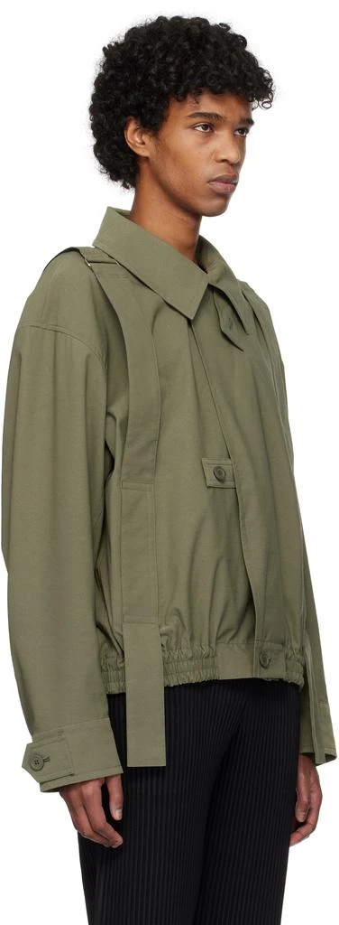 Homme Plissé Issey Miyake Khaki Parachute Blouson Jacket 2