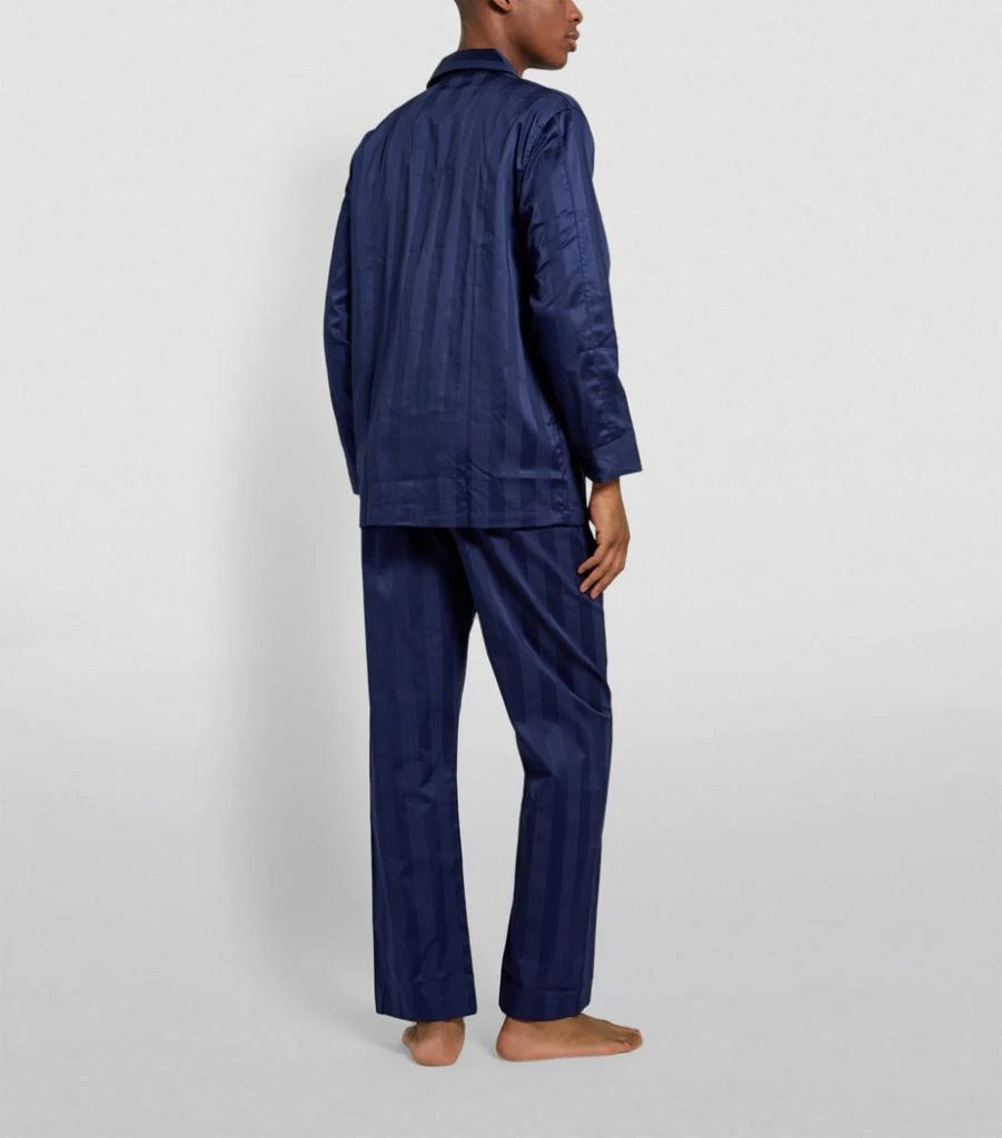 Derek Rose Lingfield Stripe Pyjama Set 3