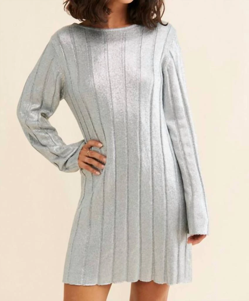 4th and reckless knit dress - Light Gray