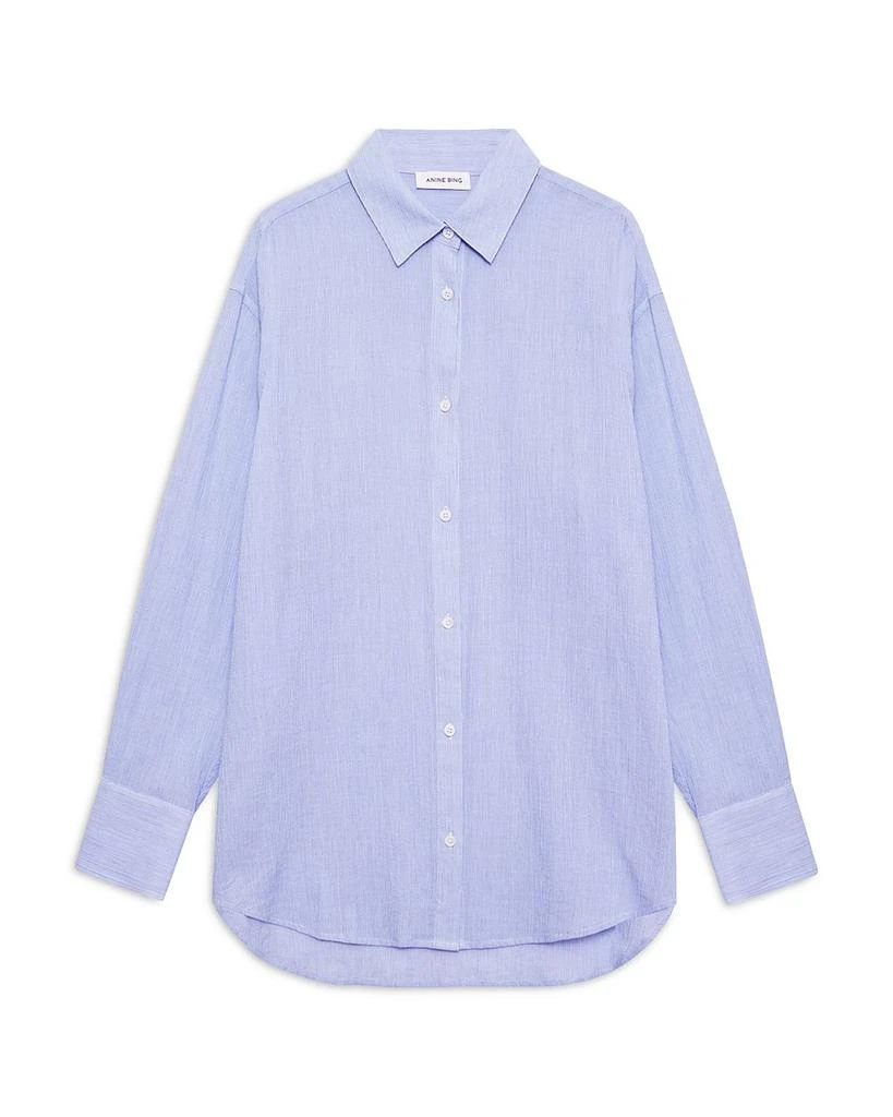 ANINE BING Plaza Button Front Shirt 4