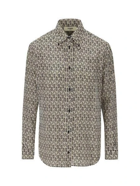 Fendi FF STRIPED PRINTED SHIRT 1