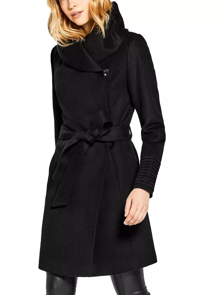 Sentaler Hooded Alpaca Wrap Coat 8