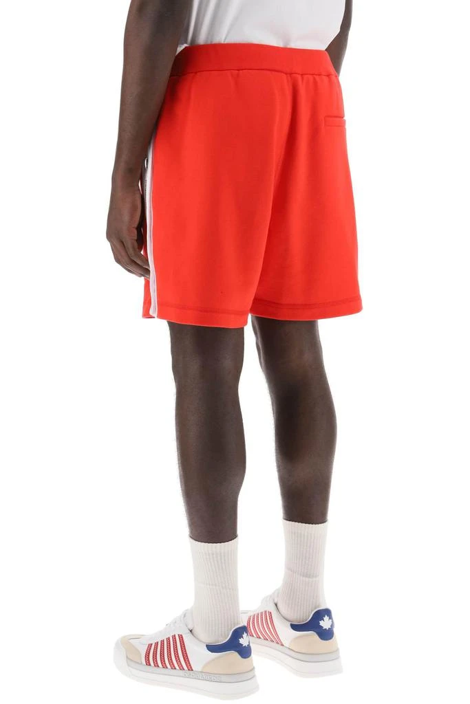 DSQUARED2 burbs sweatshorts with logo bands 3