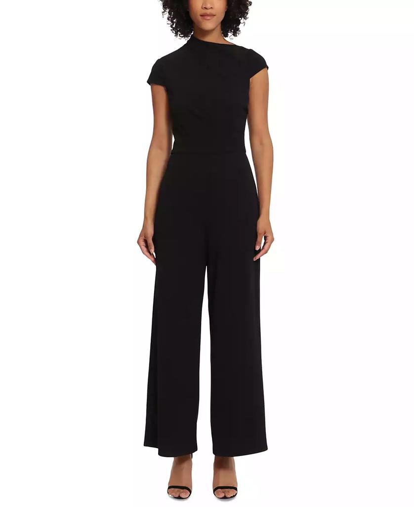 Maggy London Women's Cap-Sleeve Straight-Leg Jumpsuit