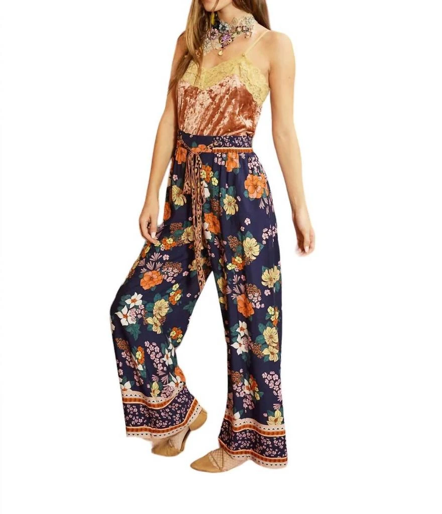 ARATTA Amelia Pants In Night Floral 2