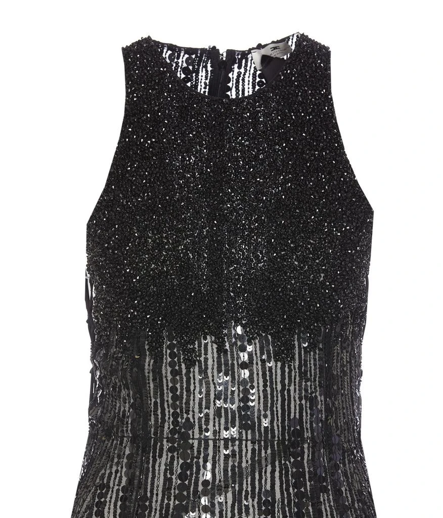 ELISABETTA FRANCHI Elisabetta Franchi Embroidered Red Carpet Dress 4