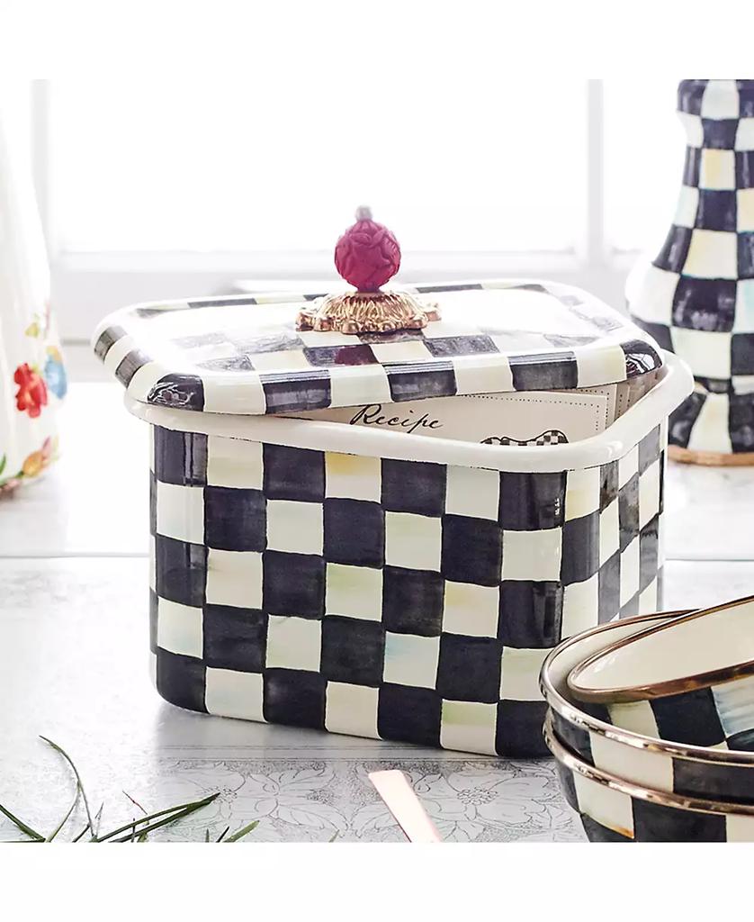 MacKenzie-Childs Courtly Check Recipe Box