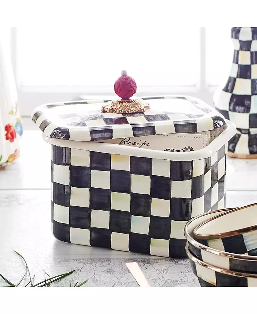 MacKenzie-Childs Courtly Check Recipe Box 2