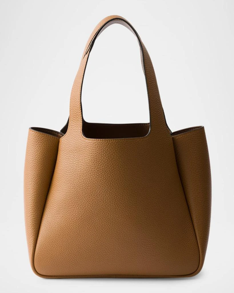 Prada Small Calfskin Leather Tote Bag 3