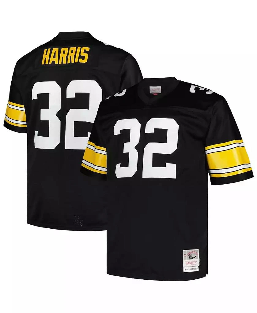 Mitchell 
Ness Men
s Franco Harris Black Pittsburgh Steelers Big and Tall 1976 Legacy Retired Player Jersey