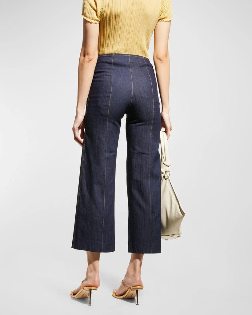 Cinq a Sept Azure Wide-Leg Stitched Pants 3