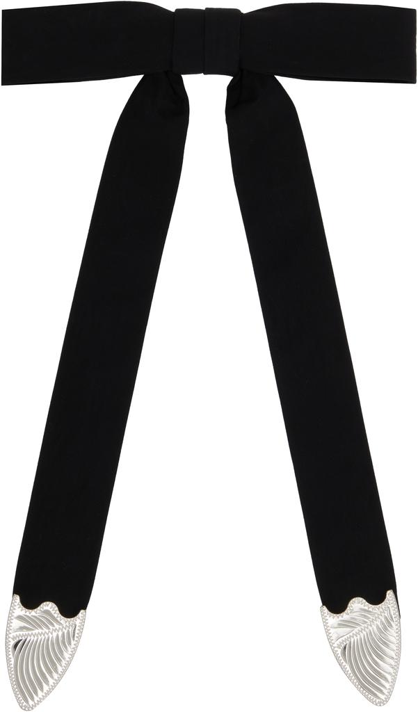Black Metal Ribbon Tie Hair Clip – On Sale Now with Up to 10% Off