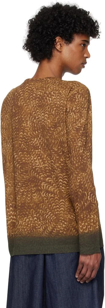 Dries Van Noten Brown Printed Cotton T-shirt 3