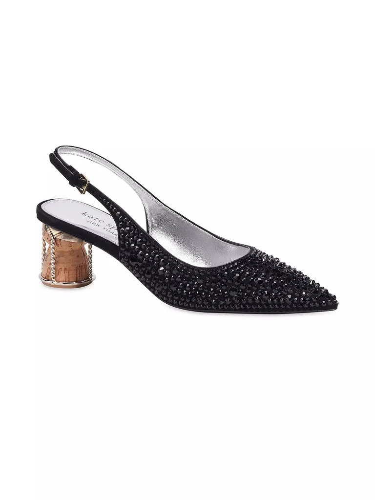 Kate Spade Soiree Crystal Cork Pumps 2
