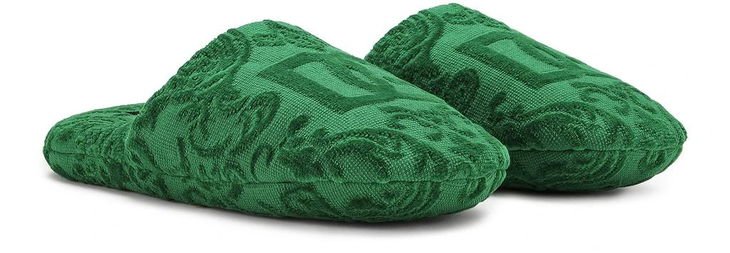 Dolce & Gabbana Jacquard cotton terry slippers 3