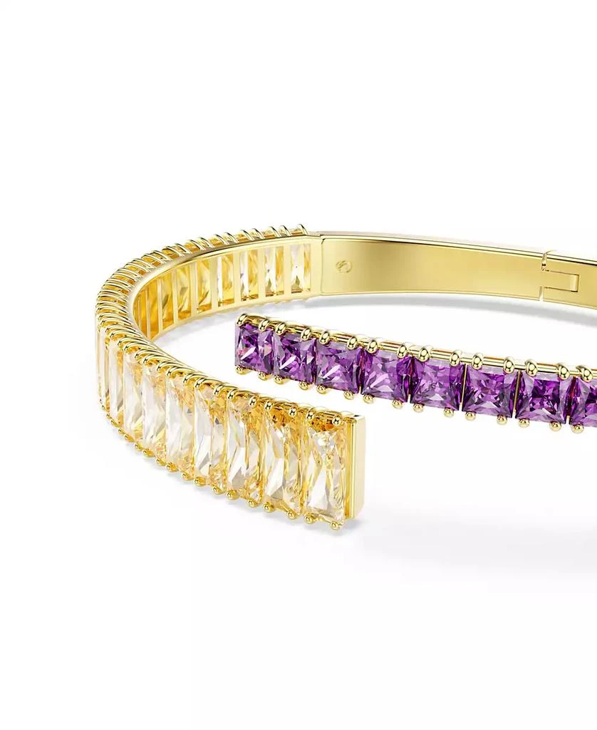 Swarovski Swaroski Matrix Gold-Tone Plated Bangle 5