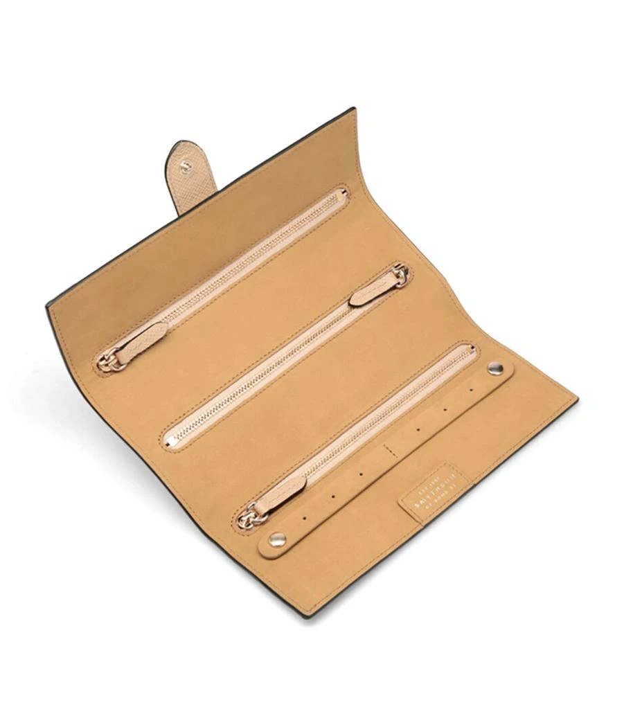 SMYTHSON Small Panama Leather Jewellery Roll 3