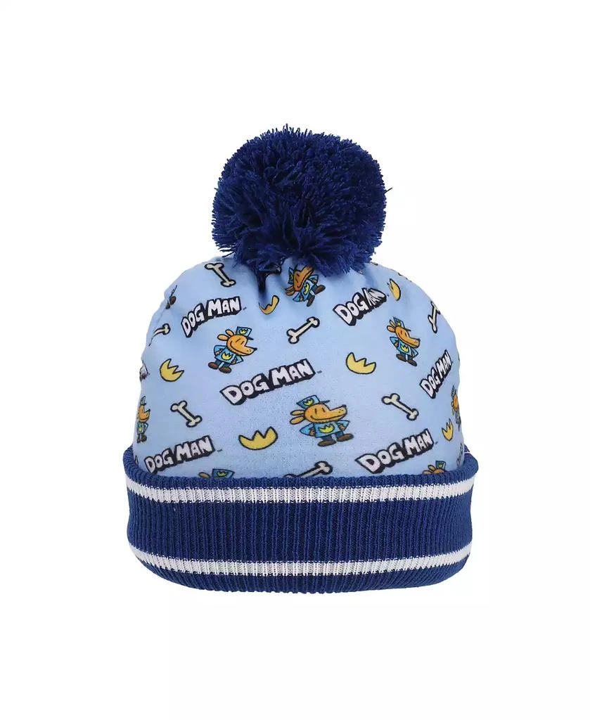 Dog Man Boys All-Over Character Print Youth 2-Piece Knit Beanie
Gloves Set 4