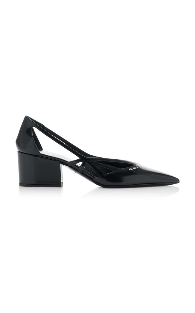 パンプス Prada Anthracite grey patent leather slingback pumps Prada Anthracite grey patent leather slingback pumps - High