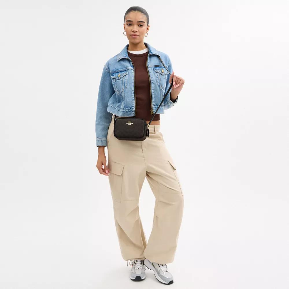 Coach Mini Jamie Camera Bag In Signature Canvas