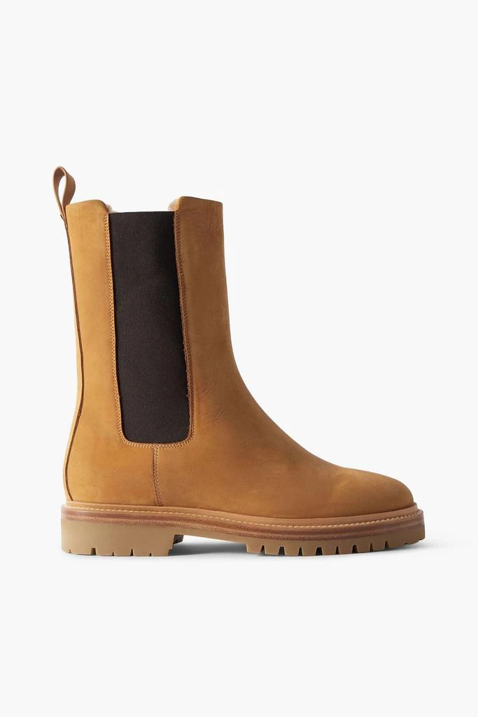 LEGRES Model 48 shearling-lined nubuck Chelsea boots 1