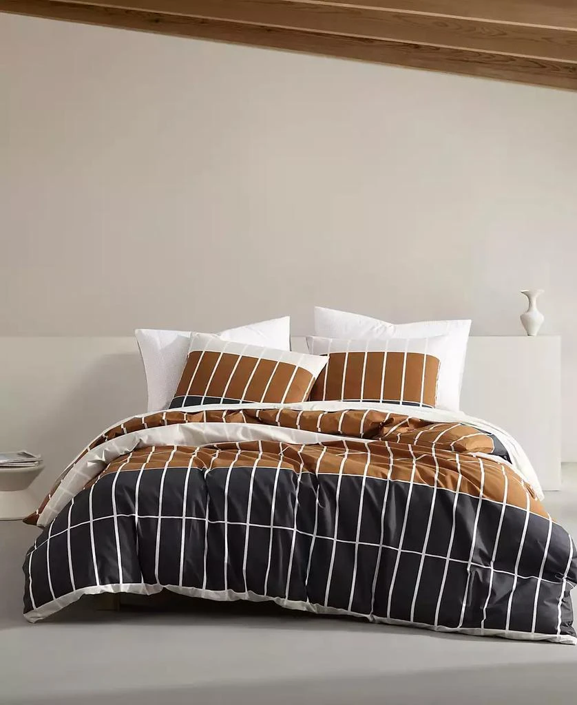 marimekko Tiiliskivi Raita Cotton 3 Piece Duvet Cover Set 1