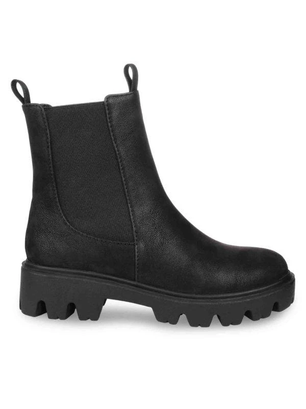 JOURNEE 90s Throwback Lug Sole Chelsea Boots 1