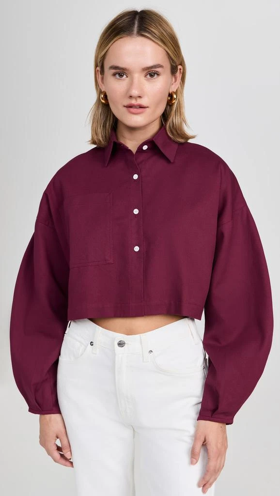 SELFI Cropped Oval Sleeve Shirt 6