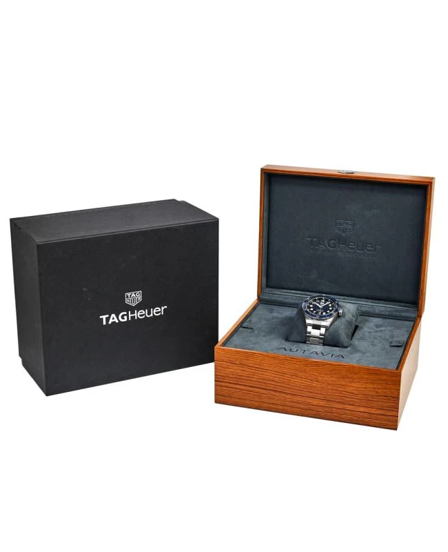 TAG Heuer Tag Heuer Autavia Calibre 5 Chronometer 42mm Automatic Blue Dial Steel Men's Watch WBE5116.EB0173 4