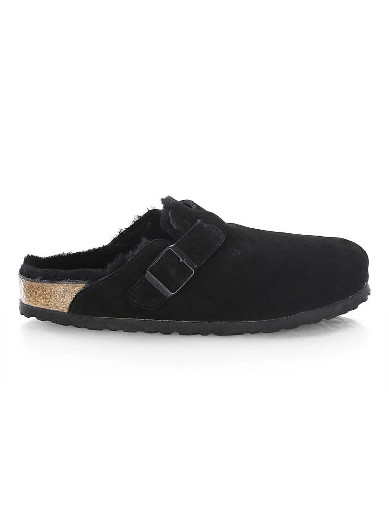Birkenstock Boston Shearling-Lined Suede Clogs 1