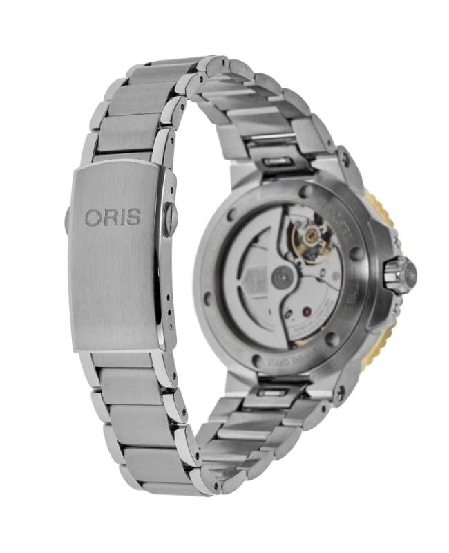 Oris Oris Aquis Date Green Dial Yellow Gold 
Steel Men
s Watch 01 400 7769 6357-07 8 22 09PEB 4