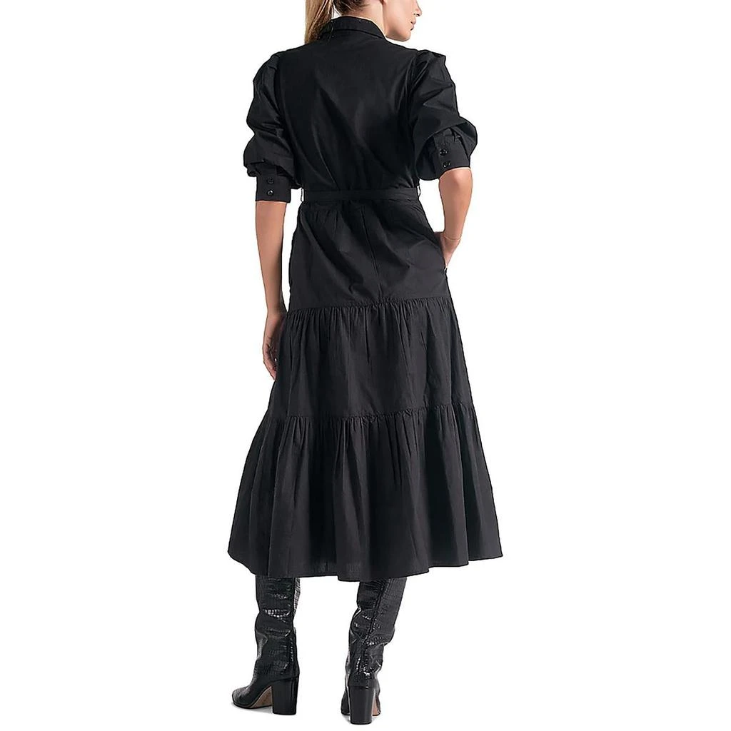 Elan Womens Cotton Below Knee Midi Dress 2